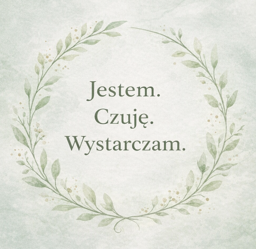 Jestem. Czuję. Wystarczam.